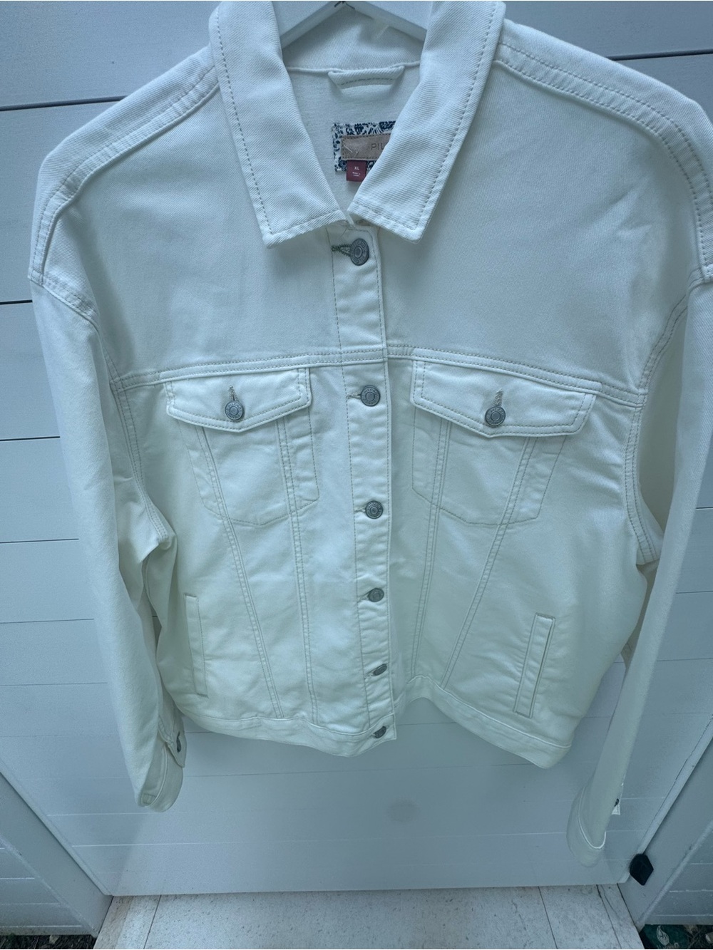 Pilcro White Denim Jean Jacket - Picture 6 of 15